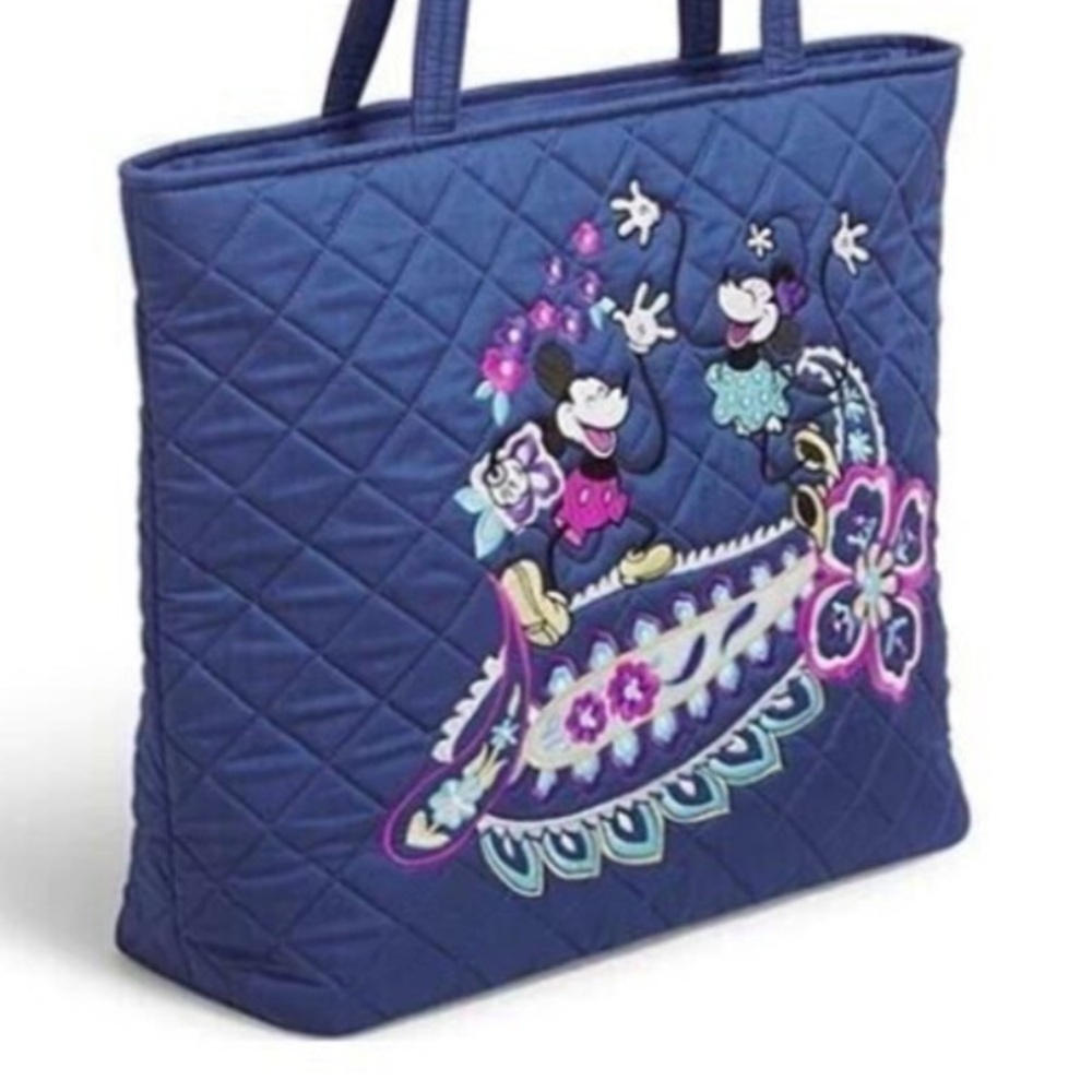 Vera Bradley Large Tote Bag Disney Mickey Minnie Sensational Six Ditsy - Picture 2 of 7